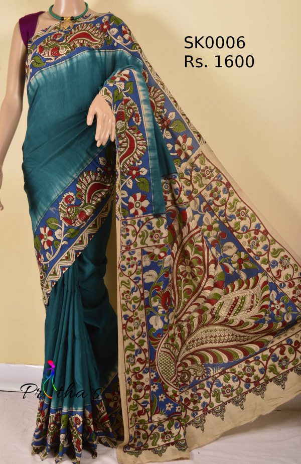 Silk Kalamkari Saree