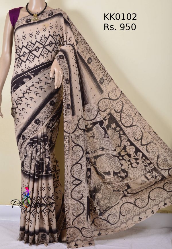 kalamkari cotton saree