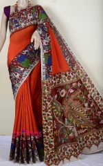 Kalamkari cotton saree