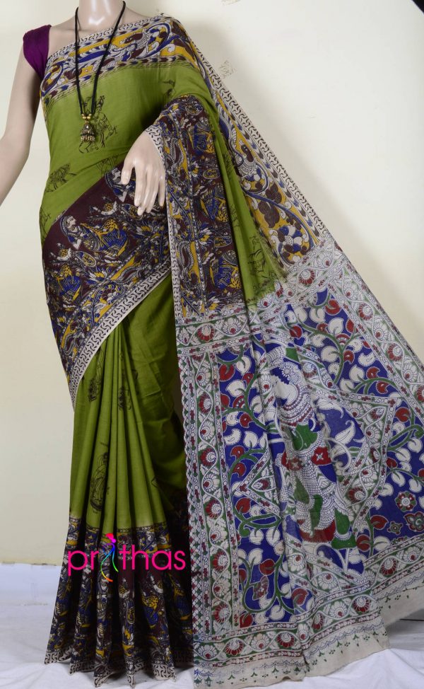 Kalamkari cotton saree