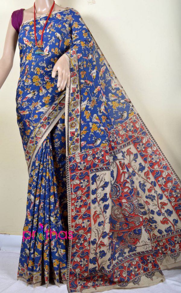 Silk kalamkari Saree