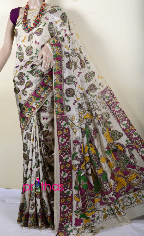 Silk kalamkari Saree