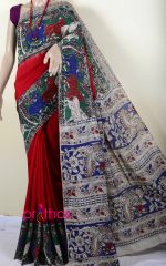 Silk kalamkari Saree