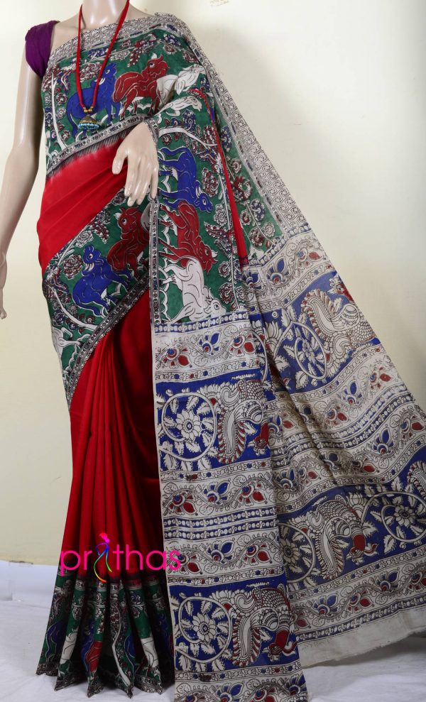 Silk kalamkari Saree